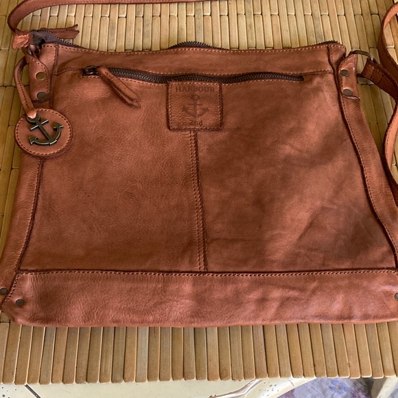 Harbour 2nd Brown "VERA" Leather Crossbody Bag in Cognac - Picture 3 of 10